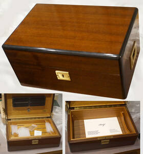 ダビドフ(Davidoff)シガーヒュミドール(Cigar Humidor) No.4◆化粧箱入_1990年代ブルーベル直で購入◆最近は付属らしい?カッターは元々無し