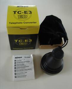 未使用 Ｎｉｋｏｎ TC-E３ ED Telephoto Converter テレコンバーター コンバージョンレンズ 交換レンズ用アクセサリー