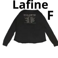 限定価格！ラファイン ストレッチロングTシャツ チャコールグレー アメリカ製