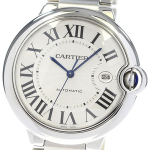 カルティエ CARTIER W69012Z4 バロンブルーLM デイト 自動巻き メンズ _837718