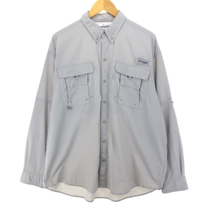 古着 コロンビア Columbia PFG OMNI-SHADE 長袖 フィッシングシャツ メンズL相当 /eaa470339