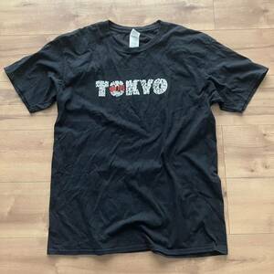 GILDANギルダン 東京TOKYOロゴ 地名ロゴ 半袖Tシャツ◆メンズL