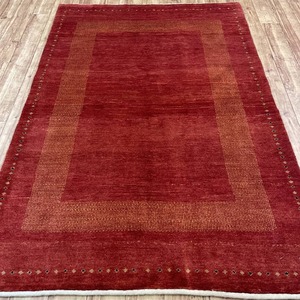 手織りペルシャ絨毯　新品　ギャッベ　リズバフ　168cm × 113cm　Ni165/2420