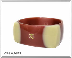 ☆美品CHANEL/シャネル プラスチック バングル ボルドー 01A 送料税込み！