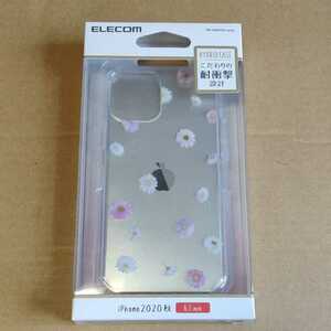 ◇ELECOM iPhone 12 / Pro 用 ハイブリッド ケース フラワー TOUGH SLIM タフスリム フラワー ガーベラ PM-A20BTSGF02