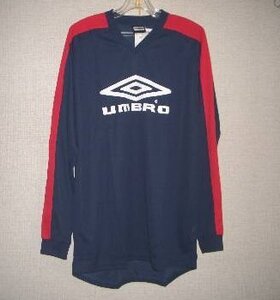 アンブロ UBA7647かっこいい長袖NVY 紺 ネイビー M-Lサイズ umbro 新品 レトロ 即決価格