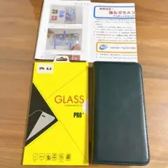 新品⭐️iPhone11 Pro Max 手帳型 ケース 本革　ガラスフィルム付き