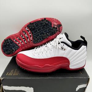 即決【入手困難】Nike Air Jordan12 Low Golf US10/28cm ゴルフシューズ ナイキ エアジョーダン スニーカー メンズ ホワイト レッド 赤白