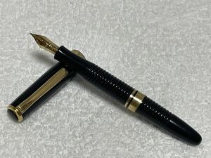 【63-55】1円〜 Plutinum プラチナ ギャザード 万年筆 #3776 ペン先 14K 太 ブラック 同梱不可