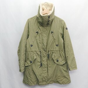 ■ AIGLE 長袖 モッズコート サイズM カーキ レディース E