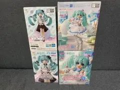 【4体セット】初音ミクシナモロールフィギュア　ちょこのせ・Luminasta