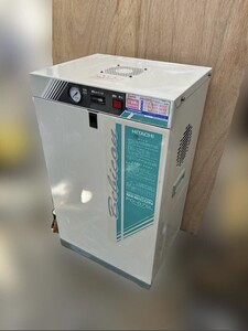 ♪728 HITACHI 小型空気圧縮機 PO-0.75LS 0.75KW 相 50Hz/60Hz 日立 パッケージオイルフリーベビコン コンプレッサー 通電OK 売り切り