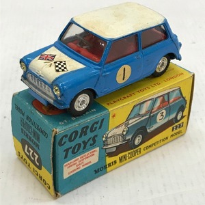 05w07941★1円~ CORGI TOYS MORRIS MINI-COOPER COMPETITION MODEL コーギー モーリス ミニクーパー ミニカー 中古品