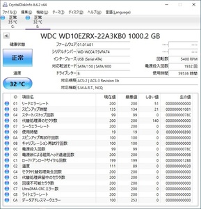 ∨ 1TB｜SATA 内蔵型 3.5インチ ハードディスク｜Western Digital ウェスタンデジタル WD10EZRX 内蔵HDD｜ フォーマット済み ■O3024