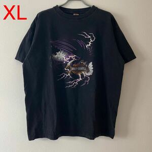 古着 Harley Davidson Eagle Lightning Tee XL ハーレー ダビッドソン イーグル ライトニング Tシャツ サンダー Band Rap バンドT ラップT