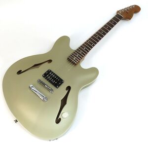 092s☆Fender フェンダー Tom DeLonge Starcaster Satin Shoreline Gold トム・デロング blink-182 セミアコ エレキギター ※中古