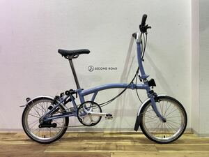 ■新古・未走行車■BROMPTON ブロンプトン M6L CLOUD BLUE クラウドブルー ミニベロ 折りたたみ自転車 クロモリ 2021 小口径 完成車