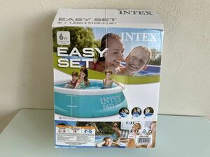 【中古美品・送料無料】INTEX インテックス EASY SET 6フィート 880L ビニールプール 直径183×51cm 家庭用プール