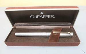 W1601さ●SHEAFFER STERLING SILVER　シェーファー　スターリングシルバー　万年筆　ペン先 14K 585●