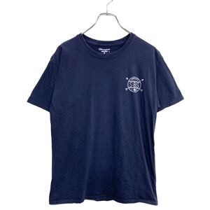 Champion 半袖 プリント Tシャツ Mサイズ チャンピオン ネイビー 古着卸 アメリカ仕入 t2407-4166