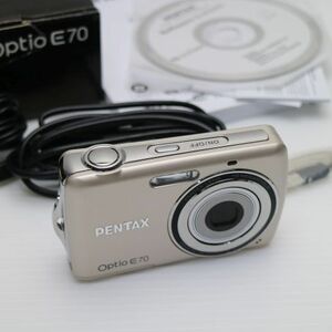 新品同様 Optio E70 ゴールド 即日発送 PENTAX デジカメ デジタルカメラ 本体 あすつく 土日祝発送OK