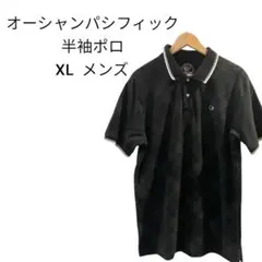 オーシャンパシフィック チェック柄半袖ポロ XL