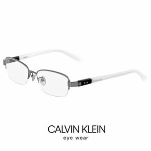 新品 メンズ カルバンクライン メガネ ck18300a-008 calvin klein 眼鏡 ウェリントン 型 めがね ホワイト 白 アジアンフィット