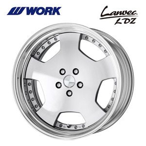 送料無料 ワーク LANVEC LDZ STEP RIM DEEP RIM Odisk 10.5J-20 +78～－14 5H-114.3 (20インチ) 5H114.3 10.5J+78～－14【1本単品 新品】