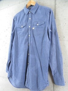 NS77N 美品◆G-STAR RAW ジースターロウ 長袖シャン ブレーシャツ S/ダンガリーシャツ/ジャケット 77-