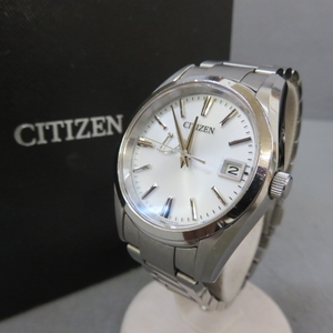 H761★CITIZEN シチズン The CITIZEN ザ・シチズン エコ・ドライブ A010-T017983 ソーラー 7/31 訳あり★A