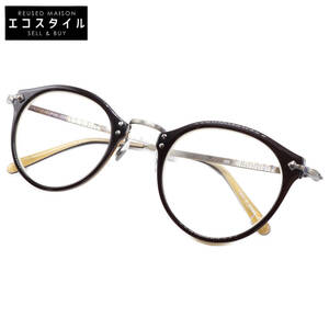 【美品】OLIVER PEOPLES オリバーピープルズ 505 MN 雅 Limited Edition 度入りレンズ ボストン メガネフレーム 眼鏡 47□24 142