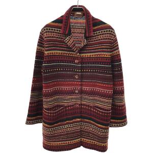 MISSONI ミッソーニ ボーダーニットジャケット レッド系 44 ITGBXSMRCZJE