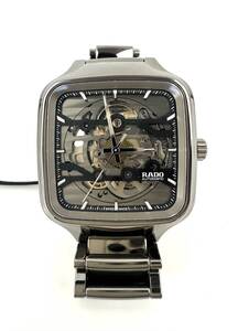 新品未使用☆RADO(ラドー）腕時計 True Square Automatic Skeleton (トゥルー スクエア オートマティック スケルトン) R27125152