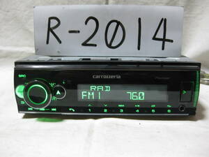 R-2014　Carrozzeria　カロッツェリア　MVH-6600　フロント USB AUX　チューナーデッキ　補償付き