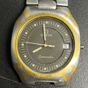 C021-SK3-47 ◎ OMEGA オメガ Seamaster シーマスター ポラリス 腕時計 メンズ クオーツ デイト 稼動品