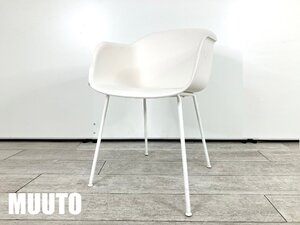 【展示品】MUUTO/ムート■FIBER ARM CHAIR / ファイバーアームチェア ■北欧■ファブリック■ナチュラルホワイトｘホワイトレッグ