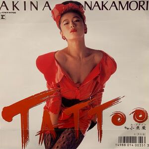 【EP】【7インチレコード】美盤 中森明菜 TATTOO 7inch (1988年)