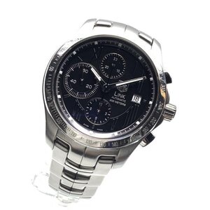 TAG Heuer タグホイヤー 腕時計 CJF211N.BA0598 リンク スターダスクロノ 黒文字盤 ステンレス 自動巻 裏スケ メンズ 管理RY24003182