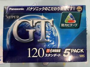 送料無料 Panasonic VHSビデオテープ GT120 120分 5巻パック NV-T120EG5