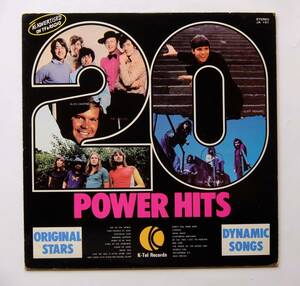 LPレコ－ド。20　POWER　HITS。オムニバス。pink floyd、the hollies、cliff richard、the seekers、glen campbell、animals、t.rex等。