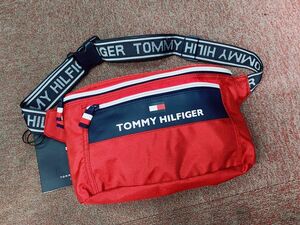 USA正規品 トミーヒルフィガー TOMMY HILFIGER クロスボディ 斜め掛け ボディバッグ ウェストバッグ 赤 レッド citytrek2 ブランドロゴ