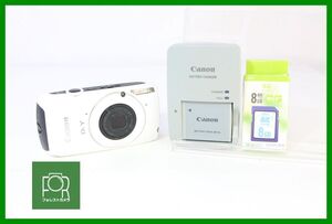 【同梱歓迎】実用■到着後即使える■Canon IXY 30S ホワイト■バッテリー・チャージャー・8GB SDカード付き■AN1761