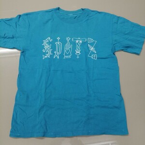 D05 バンドTシャツ　スピッツ summer 2003　SPITZ　 シアン　ヴィンテージ