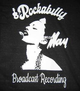 Imelda May　イメルダ・メイ　Rockabilly　【未使用Tシャツ】　黒地に白　M .L.2L.3L の4サイズから選べます。