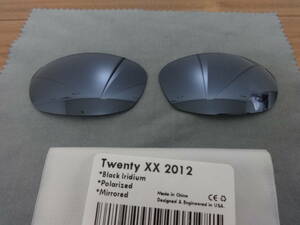 超処分価格！★オークリー トゥエンティ XX（2012）用 カスタム偏光レンズ　BLACK IRIDIUM　Polarized 新品　Oakley TWENTY XX Sunglasses