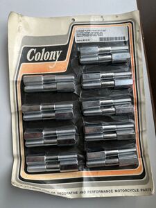 COLONY クロームメッキヘッドボルトセット① ハーレー　ショベルヘッド　パンヘッド等のカスタムに