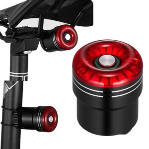 自転車 テールライト cob led 自動点灯 USB充電式 スマートブレーキ警告 オートライト リアライトUSB充電式 IPX6防水 5種モード 残量表示