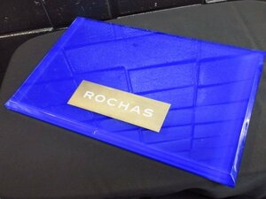 a5266　ROCHASROCHAS　ロシャス　プレート　青　ブルー系　香水/フレグランス/アパレルメーカー　縦　約26㎝　横　約40㎝　青　ブルー系　