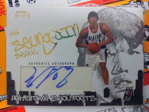 】Fleer 2004-05 Skybox Premium】Portland TrailBlazers/Ha Seung-Jin●240枚限定 Auto