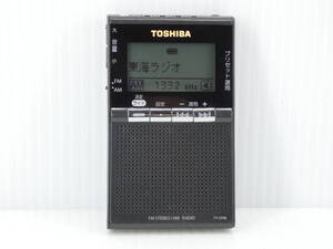 ★☆東芝 ワイドFM対応 FMステレオ/AMポケットラジオ TY-SPR8 動作品 オマケ新品電池付き☆★